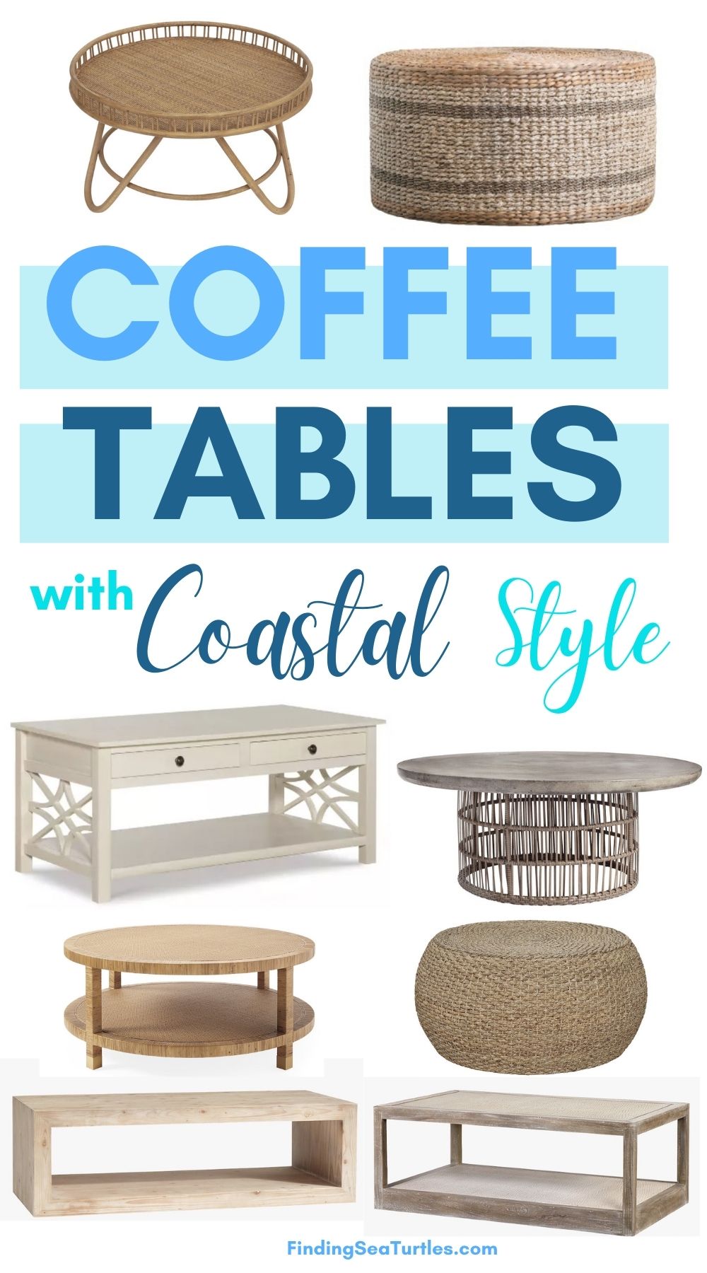 31 Coastal Coffee Tables for Today's Beach Homes