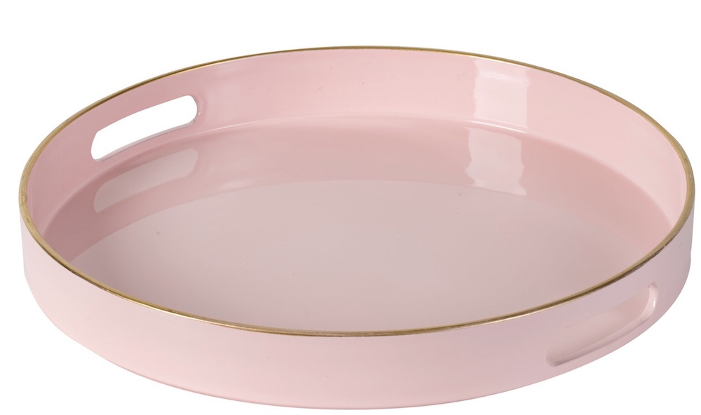 Coastal Pink Styling Ideas Estepp Tray Blush Pink Gold #Pink #PinkAccessories #Coastal #CoastalPinkDecor #BohoCoastal #CoastalDecor #HomeDecor