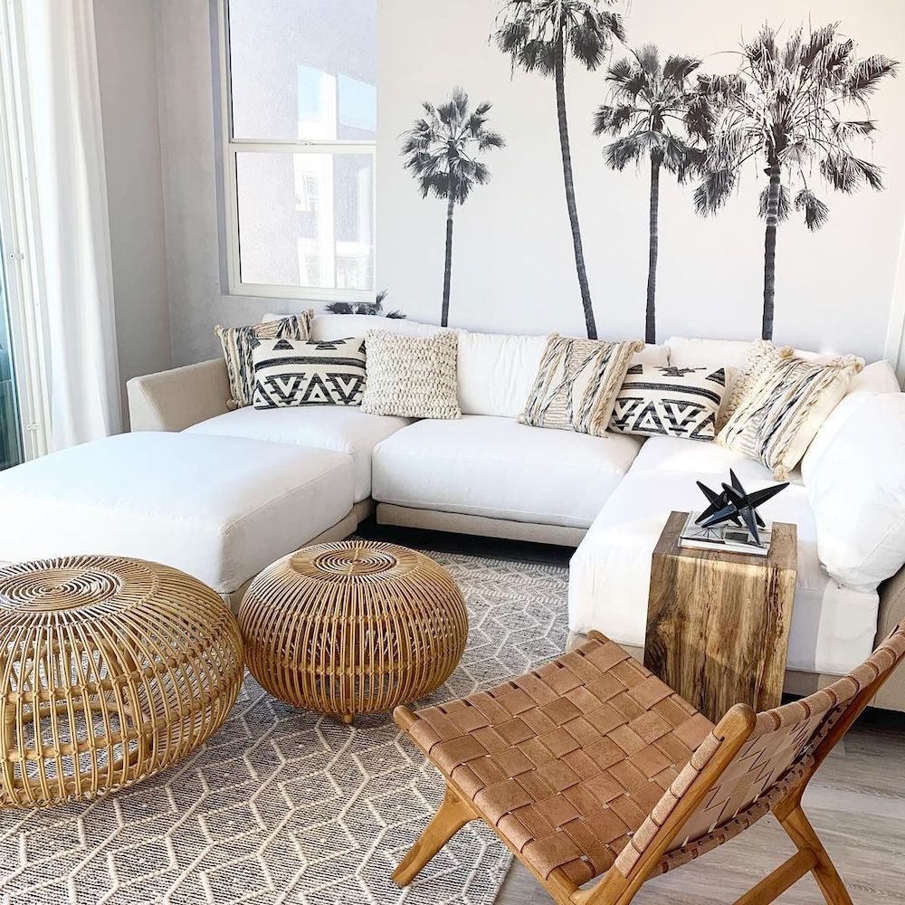 Bunching Coffee Table Styling Ideas Inspo 1 #CoffeeTables #CoastalCoffeeTables #BohoCoastal #CoastalDecor #HomeDecor