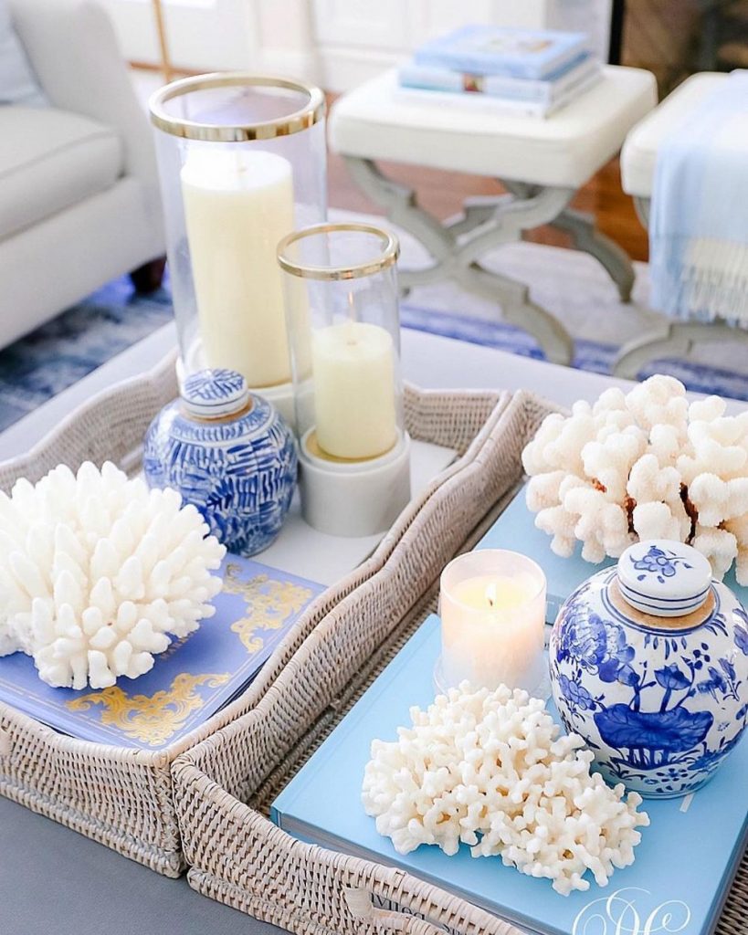 Coastal Tray Styling Ideas Inspo 12 #Vignette #CoastalVignette #Coastal #TrayStyling #TrayStylingTips #CoastalDecor #HomeDecor #LivingRoomDecor