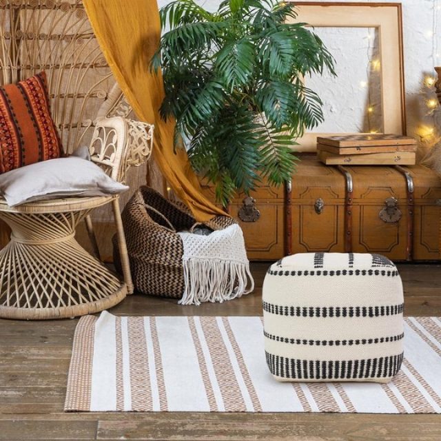 19 Most Inspiring Pouf Styling Ideas to Use Today