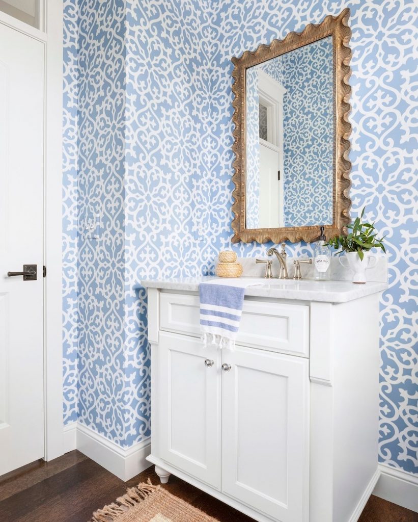 Our Coastal Powder Room Makeover  Newport Lane