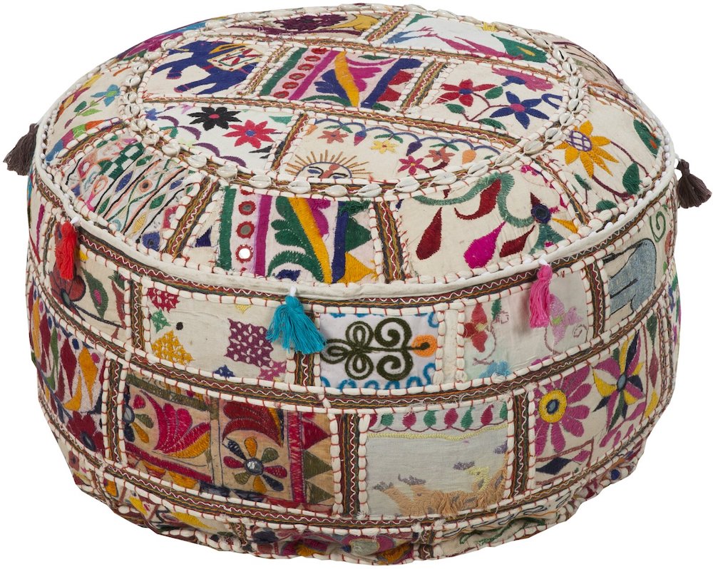 Lorna Pouf #Poufs #Ottomans #Boho #CoastalDecor #HomeDecor