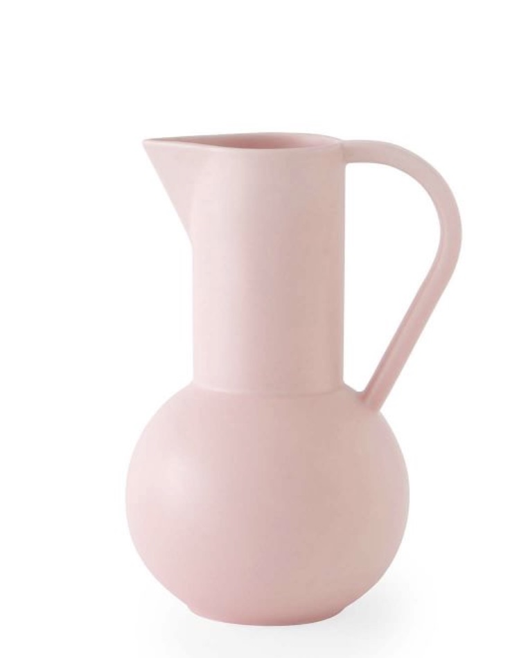 MoMA Raawii Strom Ceramic Jug #Pink #PinkVases #Coastal #CoastalPinkDecor #BohoCoastal #CoastalDecor #HomeDecor #LivingRoomDecor