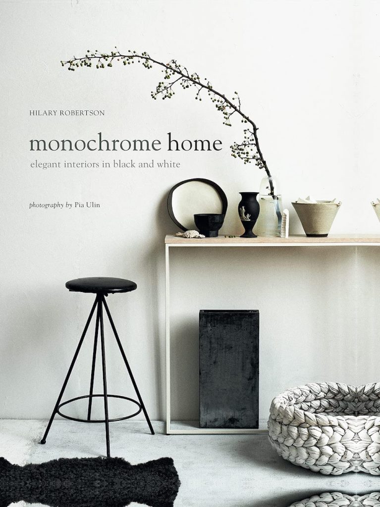 Monochrome Home by Hilary Robertson #HomeDecorBooks #CoffeeTableBooks #Coastal #CoastalDecor #CoffeeTableStyling #HomeDecor 