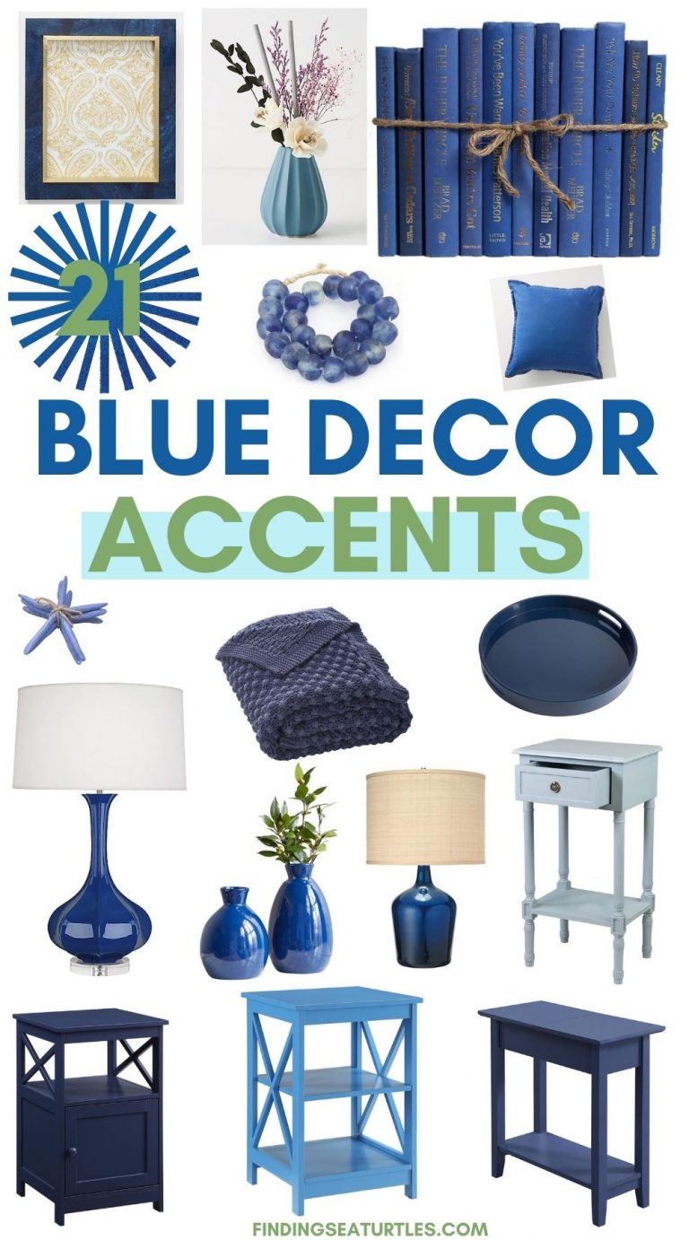 21 Best Blue Decorative Accents for Coastal Blue and Green Interiors
