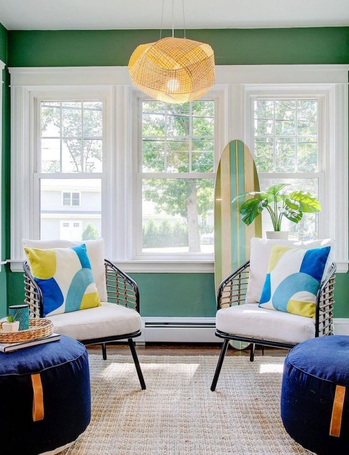 33 Most Inspiring Coastal Blue and Green Interiors to Style Now
