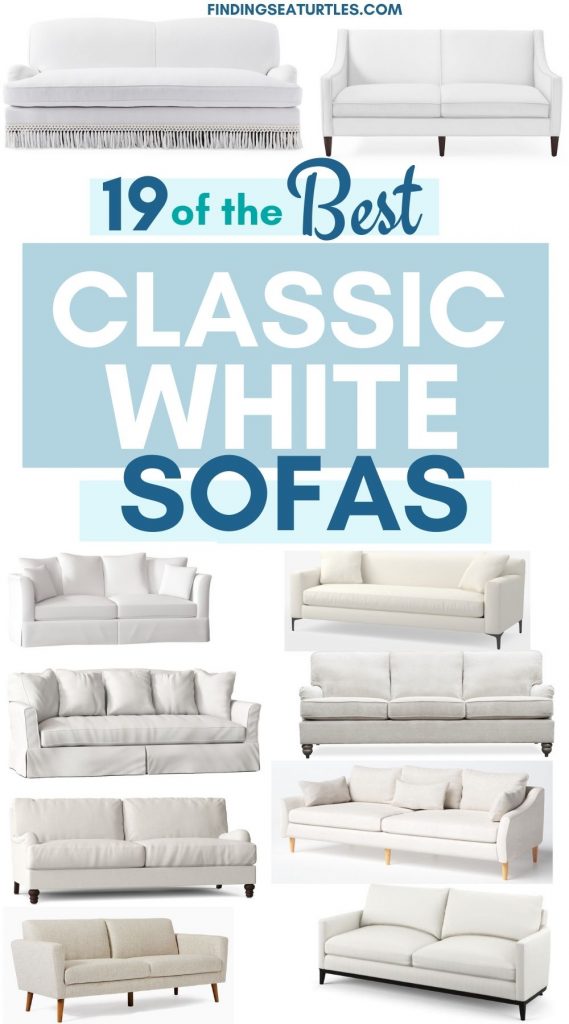 19 of the Best Classic White Sofas Sofas, Living Room, White Sofa Styling, Coastal, Coastal Home Decor