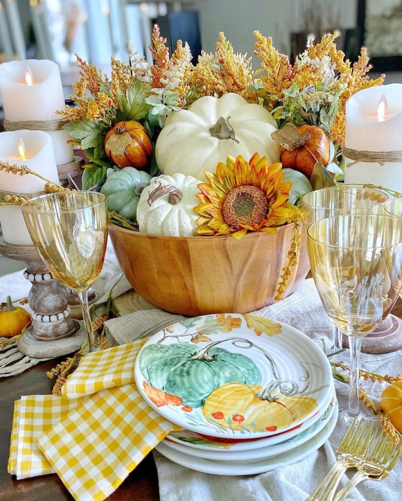 In 27 1 #Fall #FallCenterpiece #FallDecor #Autumn #FallTable #HomeDecor 