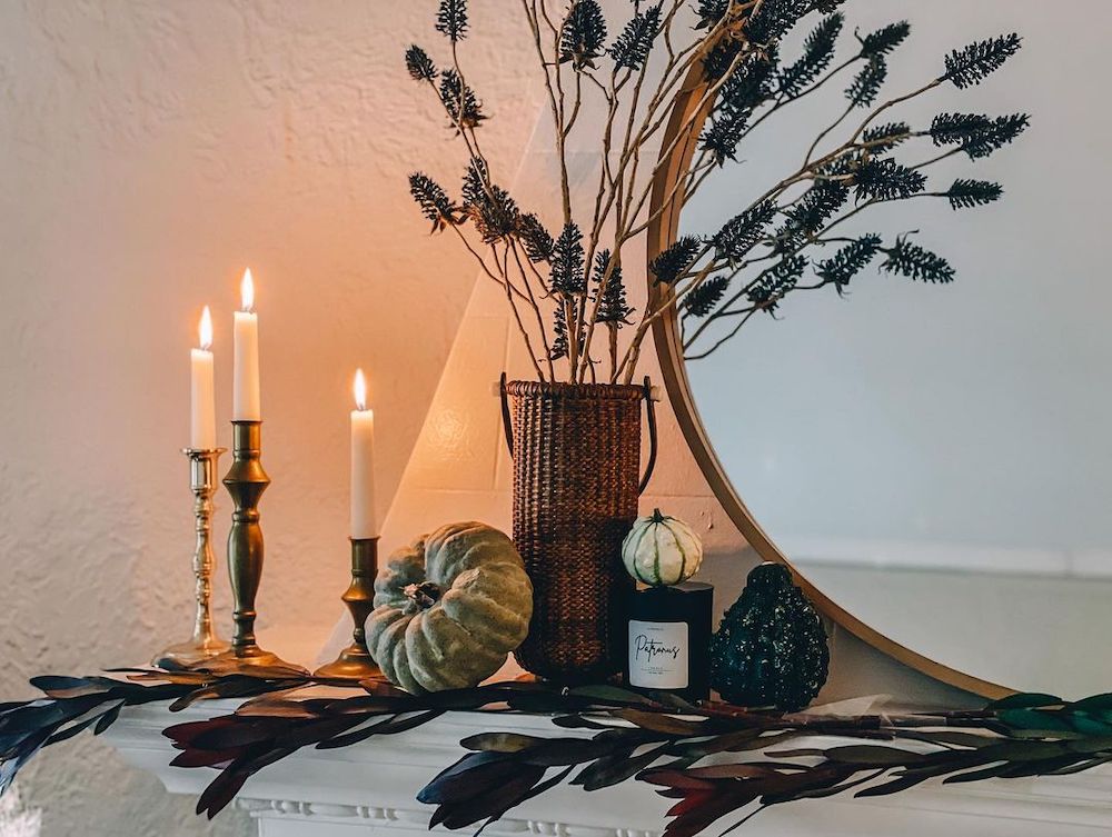 In 27 3 #Fall #FallMantel #FallDecor #HomeDecor #AutumnDecor