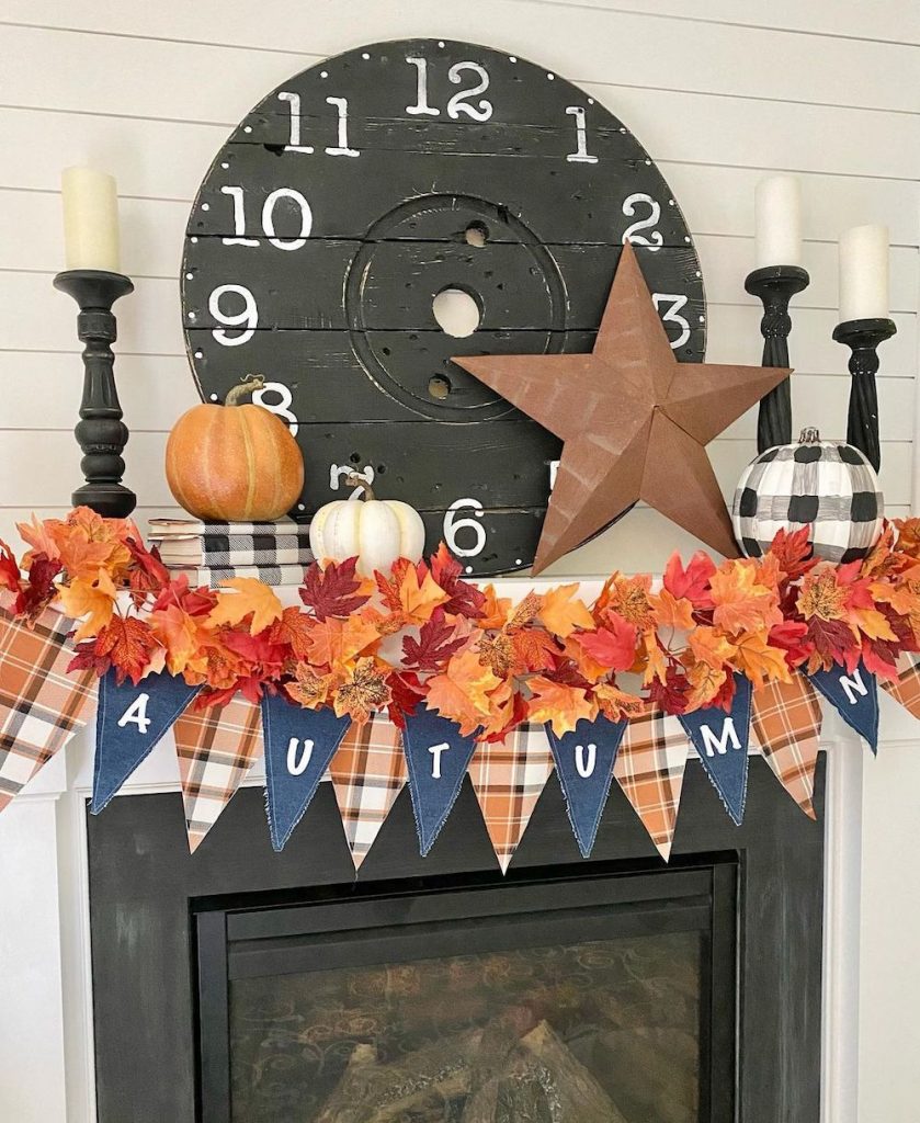 In 7 #Fall #FallMantel #FallDecor #HomeDecor #AutumnDecor