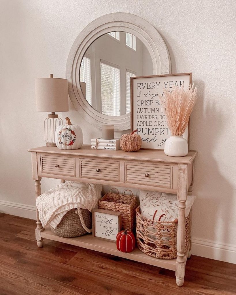 Welcoming Fall-inspired entryway ideas Inspo 25 #Fall #Entryway #FallEntryway #FallDecor #HomeDecor #AutumnDecor