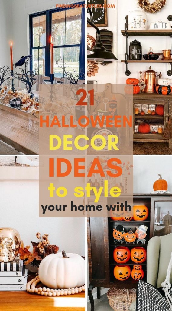 21 HALLOWEEN Decor Ideas to style your home with #Halloween #HalloweenDecor #HomeDecor #HalloweenDecorIdeas 