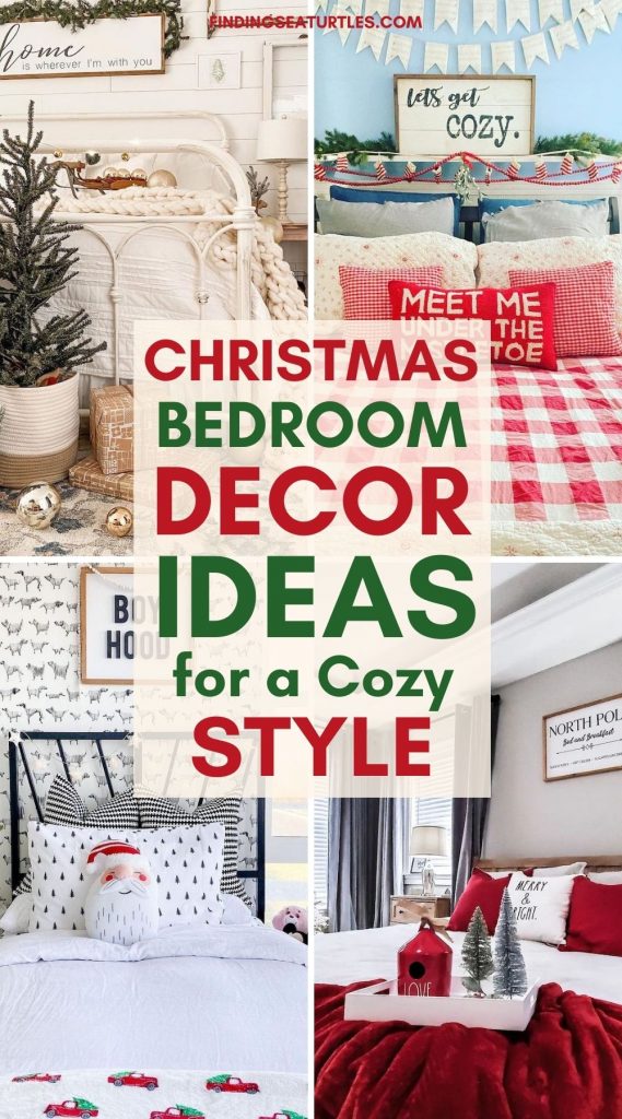 CHRISTMAS Bedroom Decor Ideas for a Cozy Style #Christmas #ChristmasBedroom #HomeDecor #ChristmasDecorIdeas 