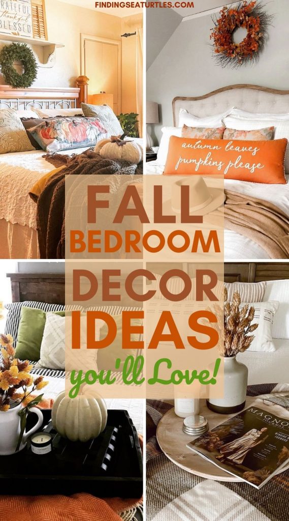 Fall Bedroom Decor Ideas you'll Love #FallDecor #FallBedroom #HomeDecor #FallBedroomDecor #AutumnDecor