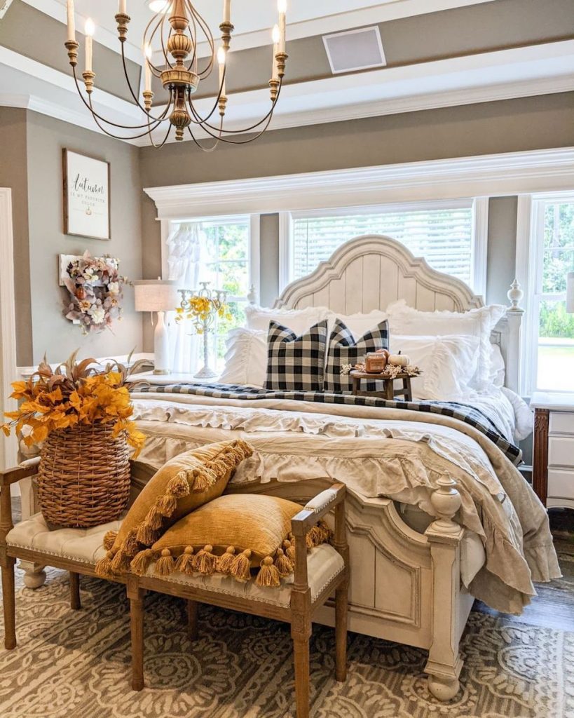 Fall bedroom clearance decor