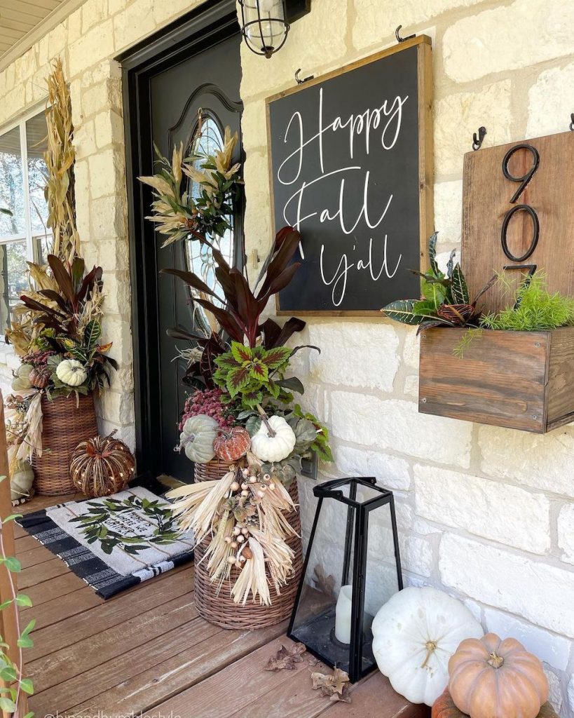 In 1 #Fall #Porch #FallPorch #FallDecor #HomeDecor #AutumnDecor