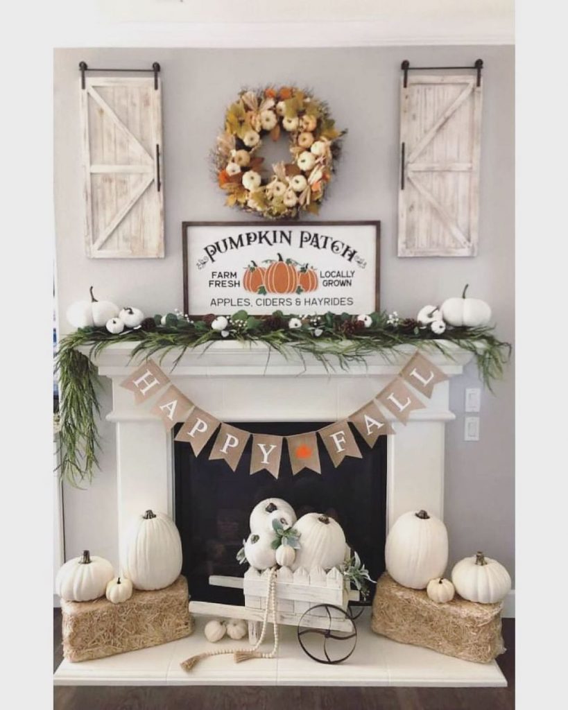 In 1 #Fall #FallMantel #FallDecor #HomeDecor #AutumnDecor