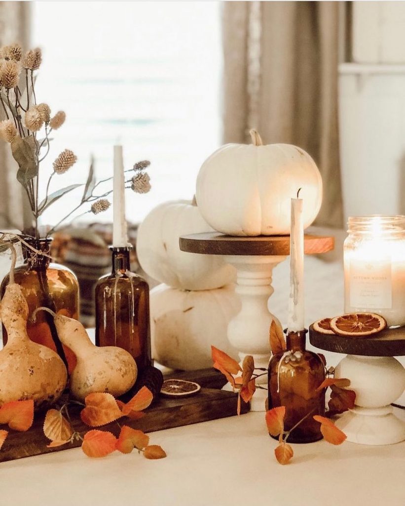 In 12 #Fall #FallCenterpiece #FallDecor #Autumn #FallTable #HomeDecor 