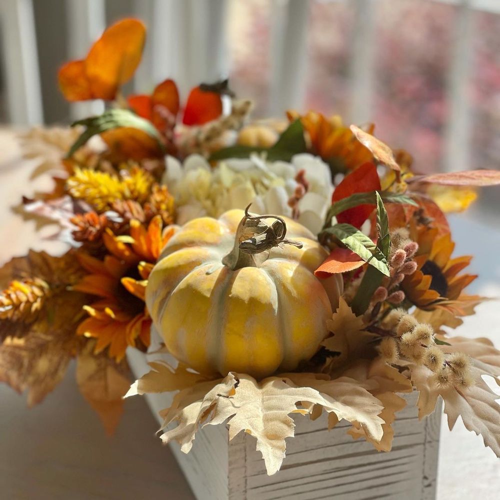 In 14 2 #Fall #FallCenterpiece #FallDecor #Autumn #FallTable #HomeDecor 