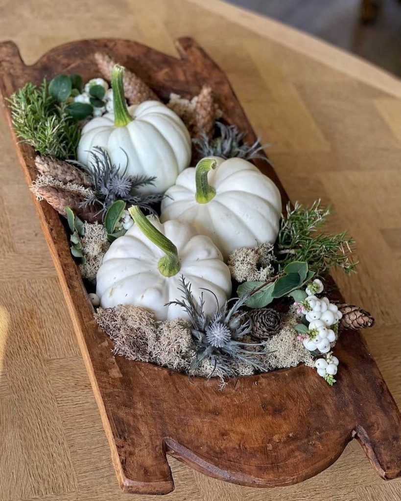 Decorative Wood Weston Dough Bowl In 4 #Fall #HomeDecor #WoodenDoughBowls #DoughBowls #FallCenterpiece #AutumnDecor 