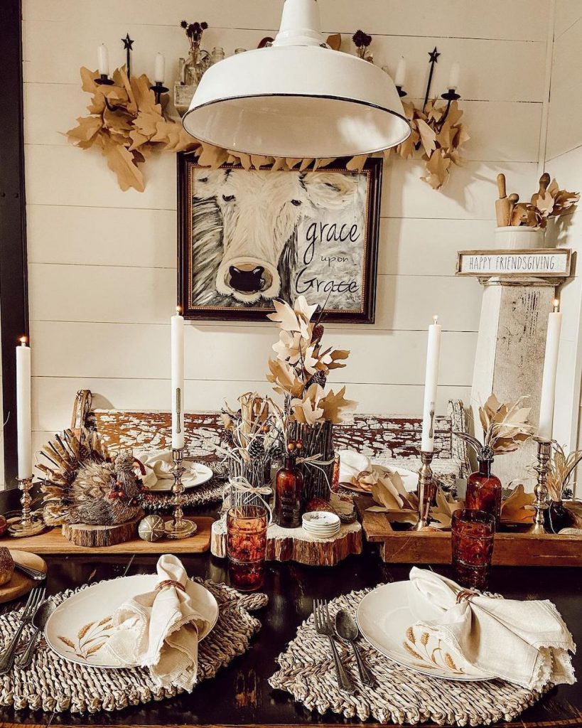 40 Thanksgiving Table Settings - Thanksgiving Tablescape