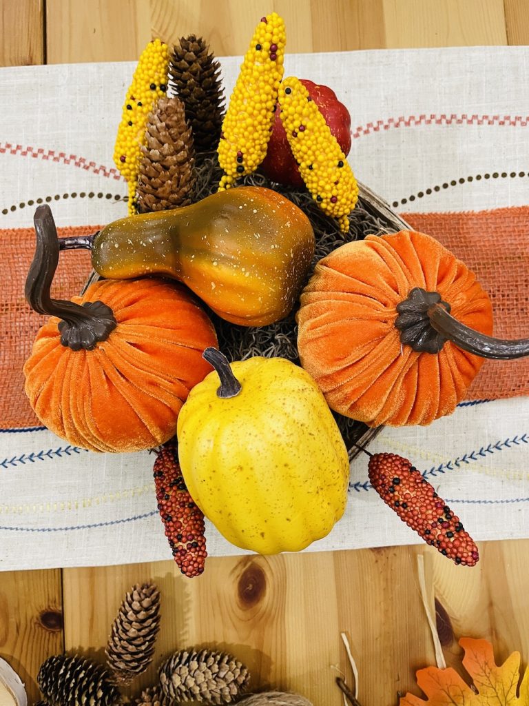 Piling on the Goodies_1749 #DIY #Fall #FallTablescape #HomeDecor #TableStyling #Autumn