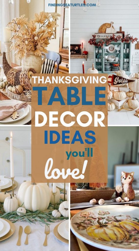 THANKSGIVING Table Decor Ideas you'll Love #Thanksgiving #ThanksgivingTableDecor #HomeDecor #ThanksgivingDecorIdeas 