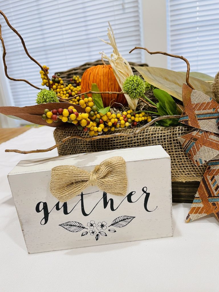 DIY Fall Centerpiece Trio of Orange Pumpkins Centerpiece_1721 #DIY #Fall #FallCenterpiece #HomeDecor #TableStyling #Autumn