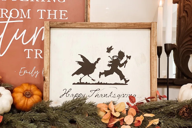 Vintage Happy Thanksgiving #Fall #Porch #FallPorch #FallDecor #HomeDecor #AutumnDecor