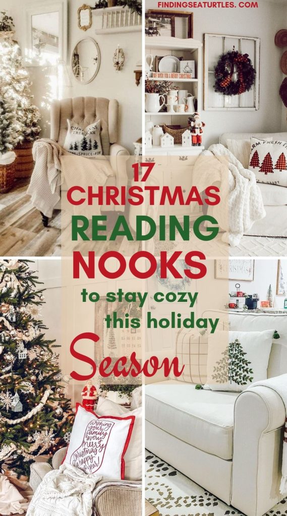 CHRISTMAS READING Nooks to stay cozy this holiday Season #Christmas #ReadingNooks #ChristmasReadingNooks #HomeDecor #ChristmasDecorIdeas 