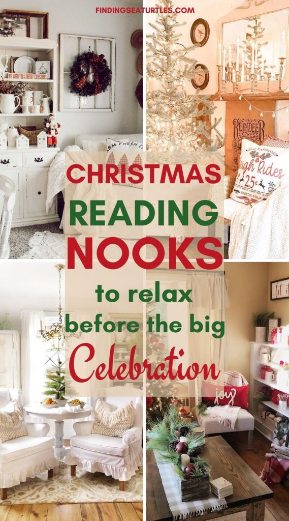 CHRISTMAS Reading Nooks to relax before the big Celebration #Christmas #ReadingNooks #ChristmasReadingNooks #HomeDecor #ChristmasDecorIdeas 
