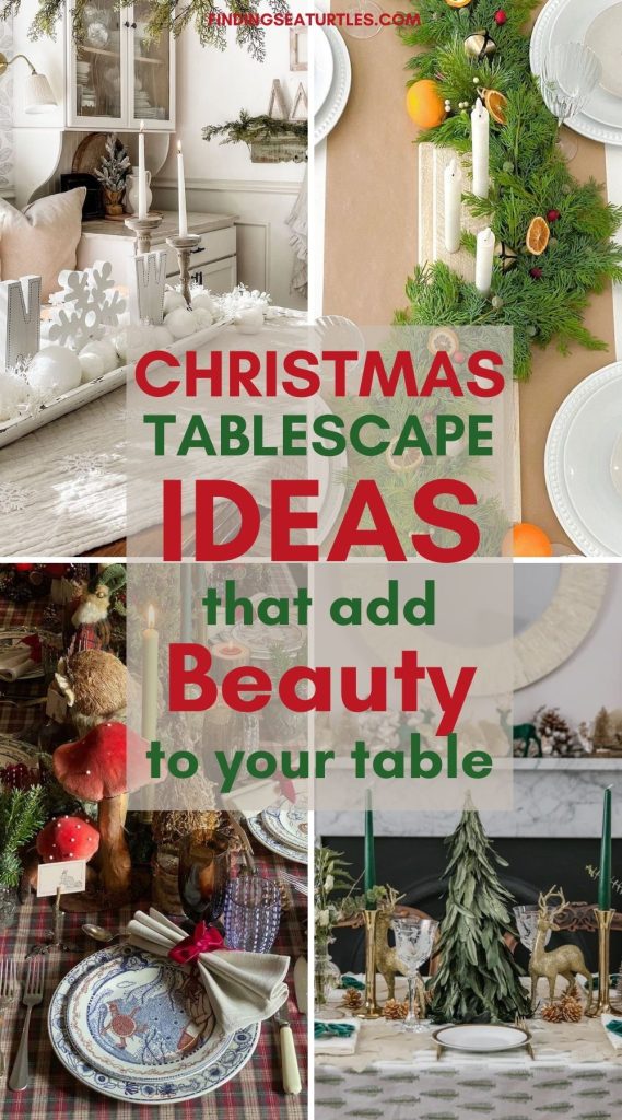 CHRISTMAS Tablescape Ideas that add Beauty to your Table #Christmas #ChristmasTablescape #DiningRoomDecor #HomeDecor #ChristmasDecorIdeas 