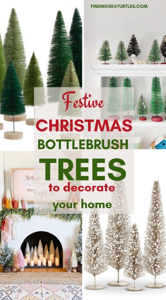 Festive CHRISTMAS Bottlebrush Trees to decorate your home #Christmas #ChristmasBottlebrushTrees #HomeDecor #ChristmasDecorIdeas 