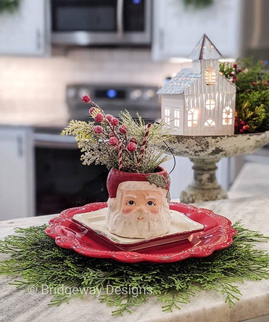 Christmas Kitchen Decor Ideas In 5 2 #Christmas #ChristmasKitchen #HomeDecor #ChristmasDecorIdeas 