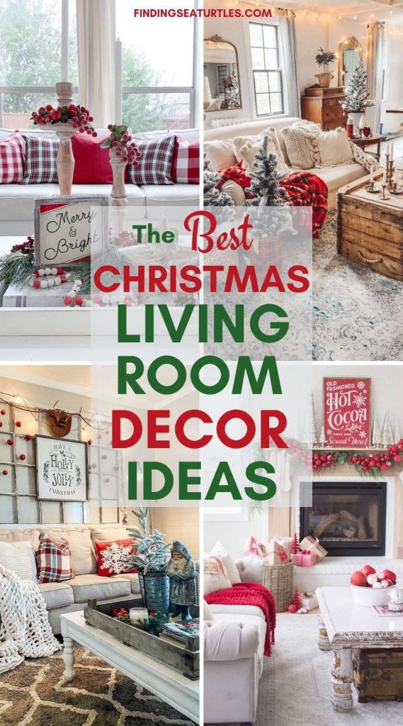 The Best CHRISTMAS Living Room Decor Ideas #Christmas #ChristmasLivingRoom #LivingRoomDecor #HomeDecor #ChristmasDecorIdeas 
