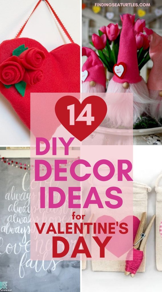 14 DIY Decor Ideas for Valentine's Day #ValentinesDay #DIYValentinesDecor #HomeDecor #ValentineDecorIdeas 