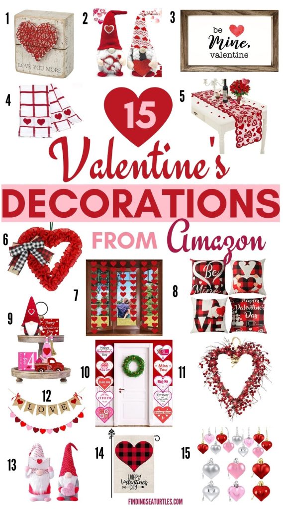 Valentines Decor from Amazon 15 VALENTINE's Decorations from Amazon #ValentinesDay #ValentinesDecor #HomeDecor #ValentineDecorIdeas 