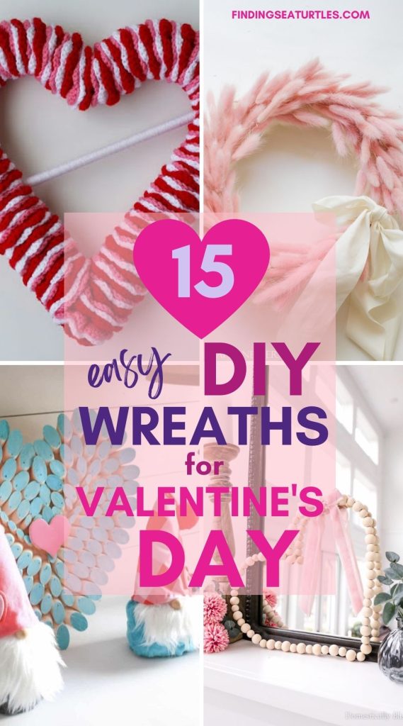 15 easy DIY Wreaths for Valentine's Day #ValentinesDay #DIYValentinesDayWreaths #HomeDecor #ValentineDecorIdeas 