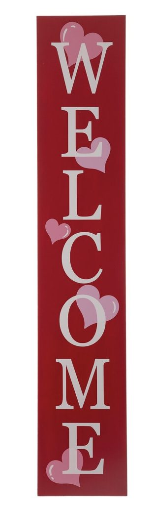 Valentine Porch Decor Ideas Abbottstown Valentines Porch Sign #ValentinesDay #ValentineFrontPorch #HomeDecor #ValentineDecorIdeas 