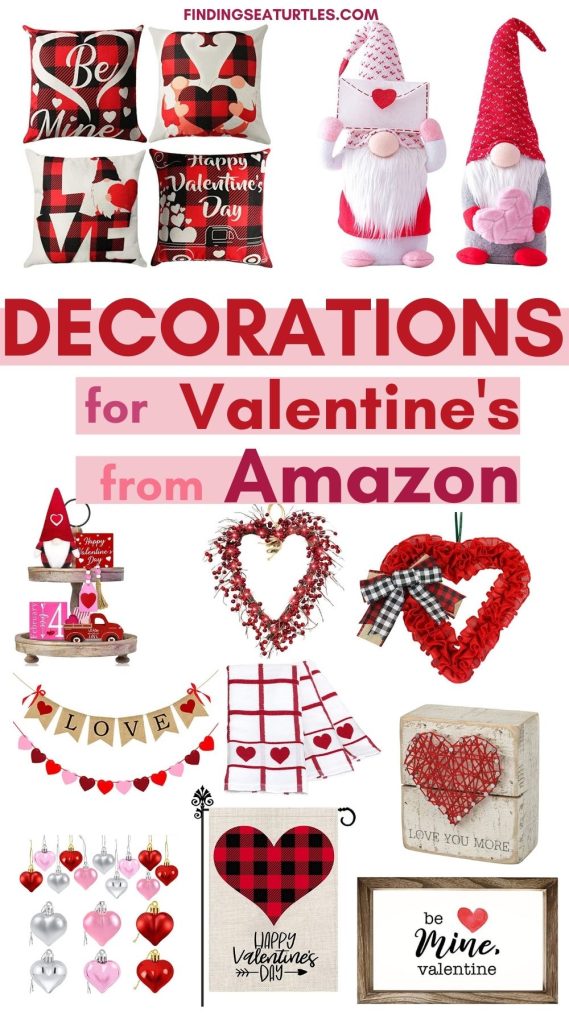 DECORATIONS for Valentine's from Amazon #ValentinesDay #ValentinesDecor #HomeDecor #ValentineDecorIdeas 