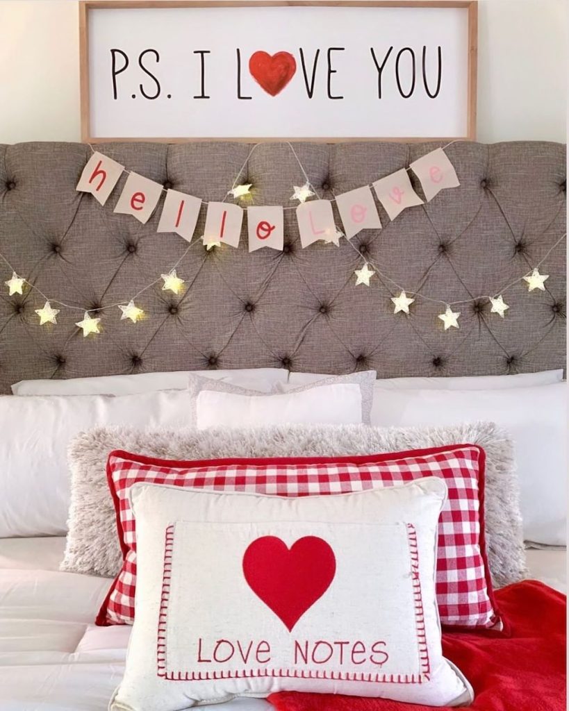 In 13 #ValentinesDay#ValentineBedrooms #HomeDecor #ValentineDecorIdeas 