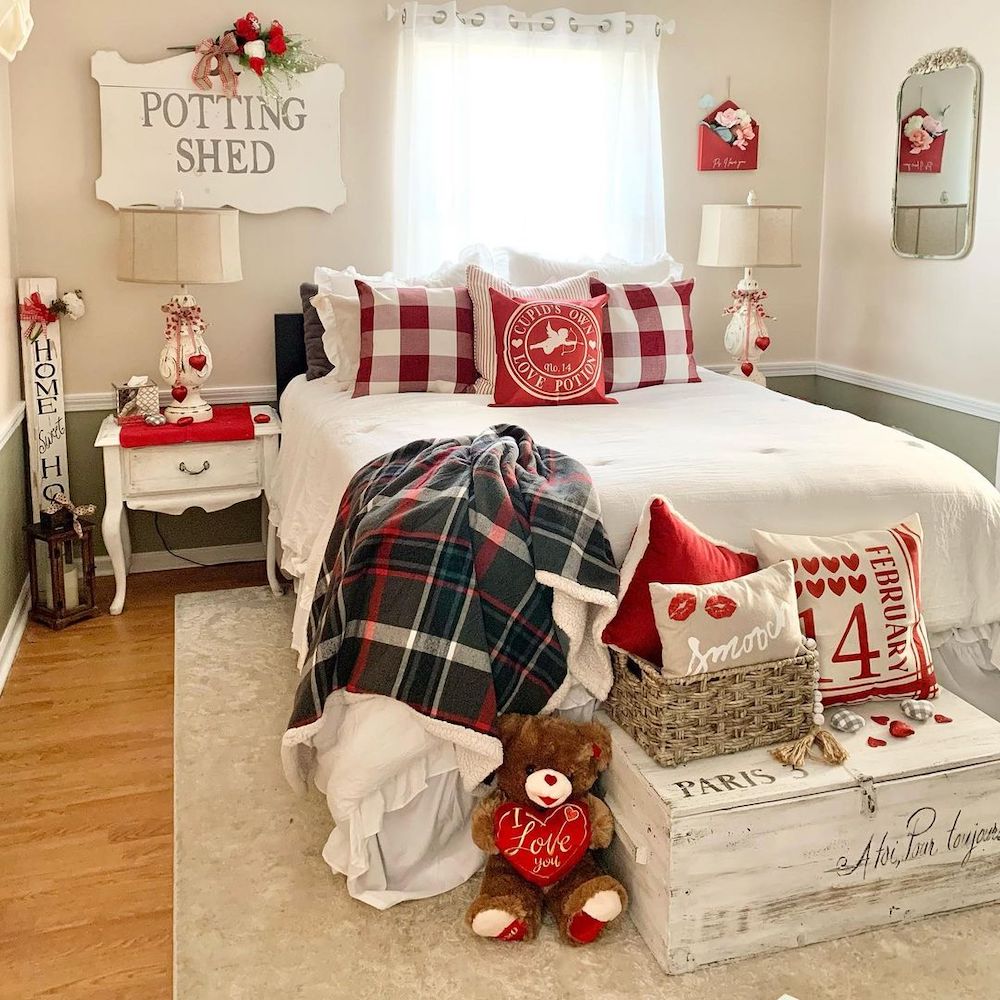 In 14 #ValentinesDay#ValentineBedrooms #HomeDecor #ValentineDecorIdeas 