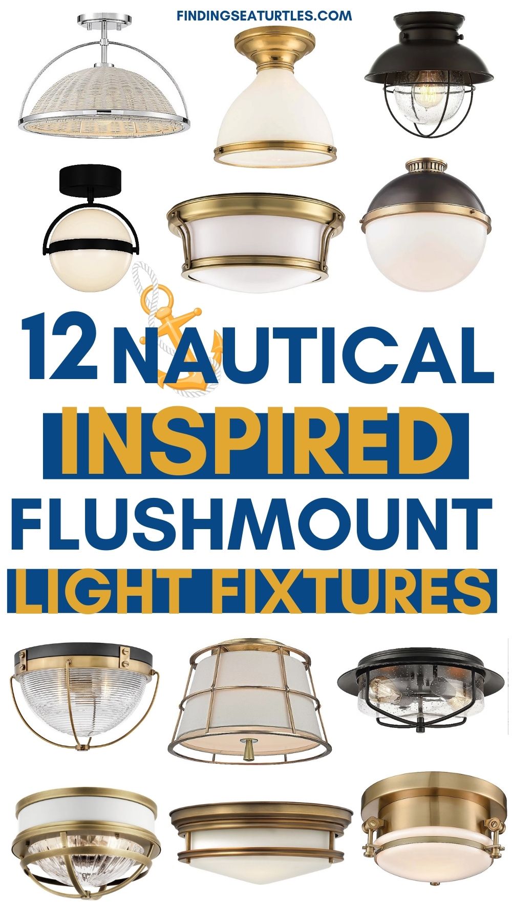 12 Nautical Flush Mount Lighting for Today’s Coastal Home