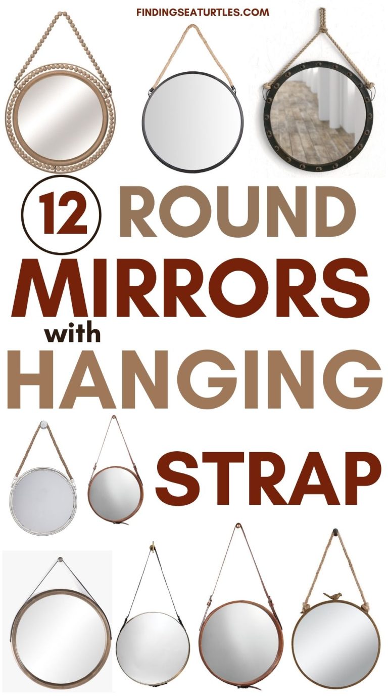 12 Best Coastal Round Mirrors with Strap with a Seaside Style