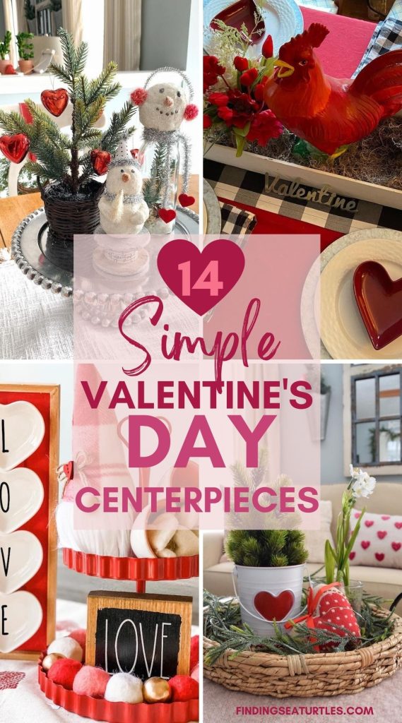 14 Simple Valentine's Day Centerpieces #ValentinesDay #Centerpiece #ValentineTableCenterpiece #HomeDecor #ValentineDecorIdeas 