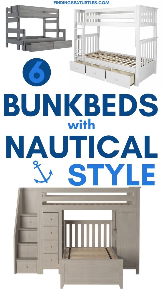 6 Bunkbeds with Nautical Style #Coastal #Nautical #NauticalBunkBeds #HomeDecor #CoastalHomeDecor 