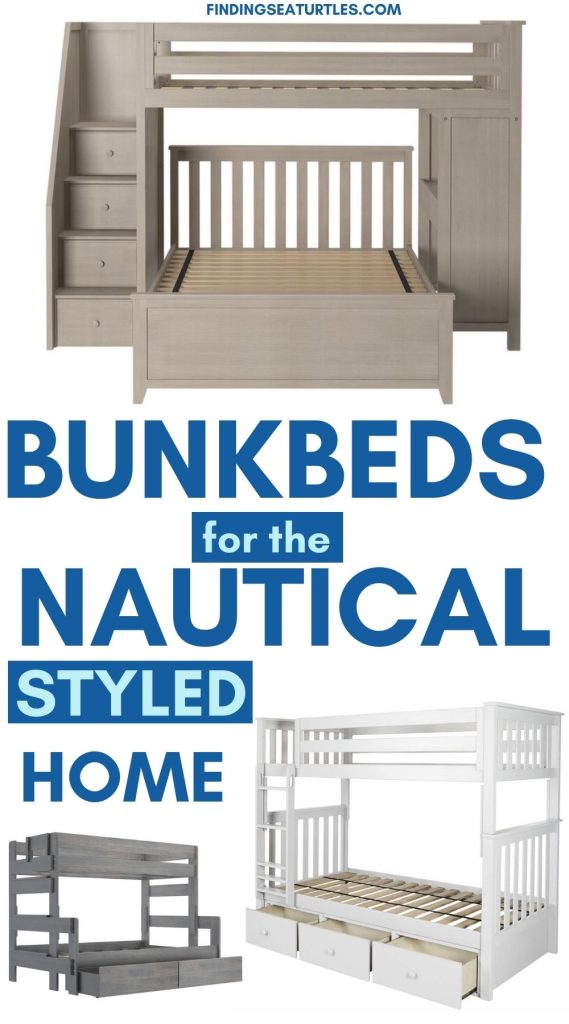 BUNKBEDS for the Nautical Styled Home #Coastal #Nautical #NauticalBunkBeds #HomeDecor #CoastalHomeDecor 