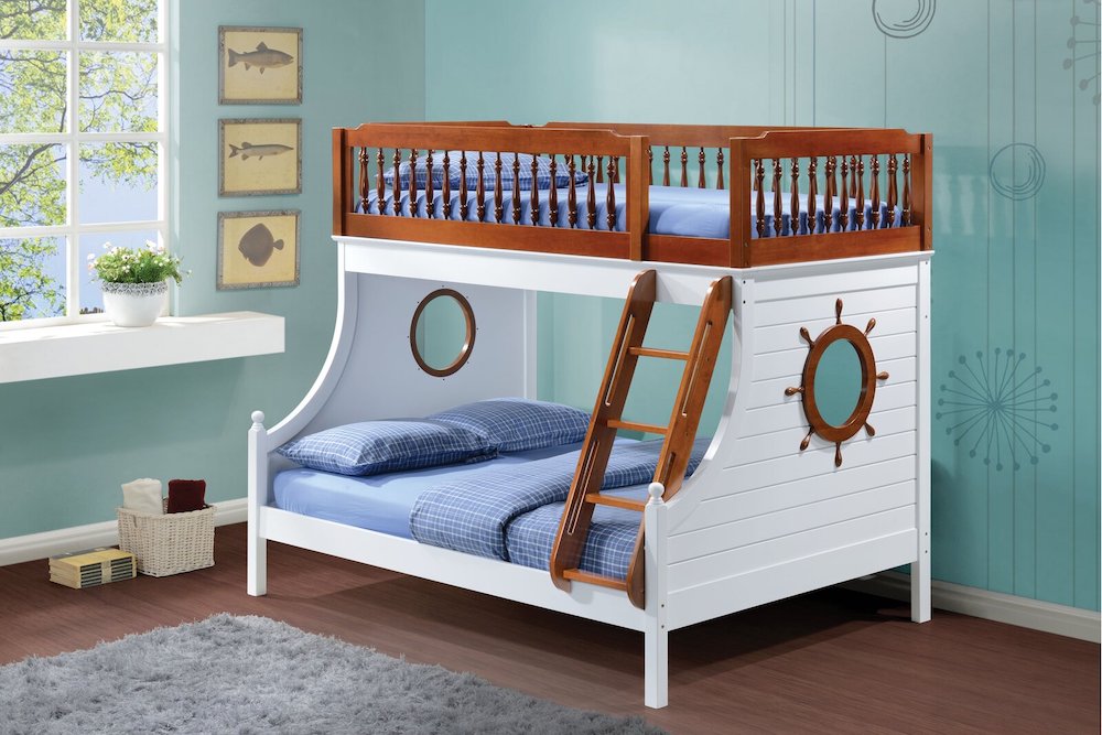 Nautical Bunk Bed Ideas Knotts Twin Bunk Bed #Coastal #Nautical #NauticalBunkBeds #HomeDecor #CoastalHomeDecor 