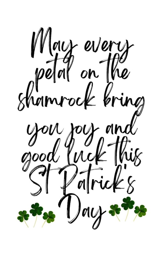 May your day be touched by some Irish Luck 2 #StPatricksDay #StPatricksPrintable #StPatricksWallArt #HomeDecor #StPatricksDecorIdeas 